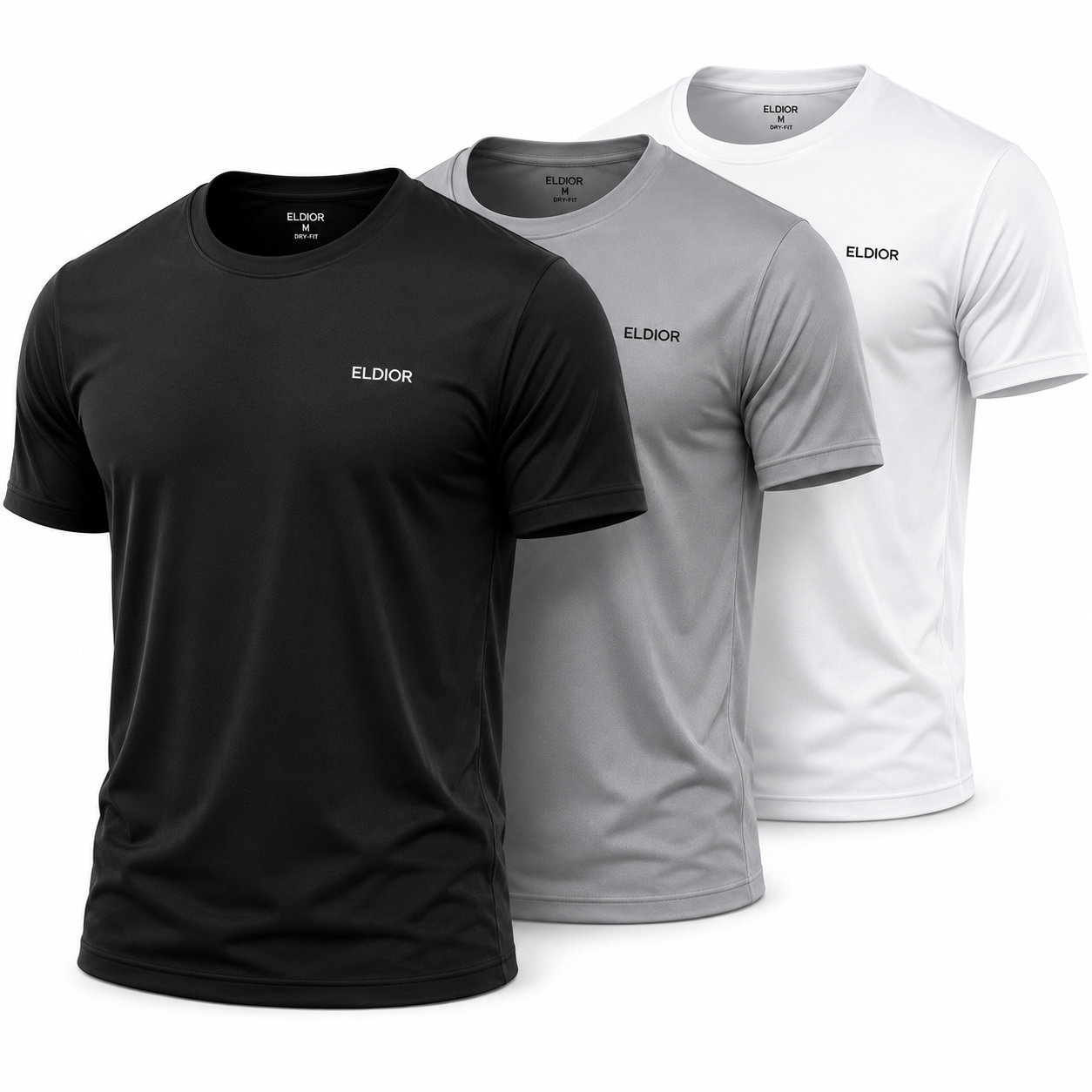 Kit com 3 Camiseta Dry Fit ELDIOR