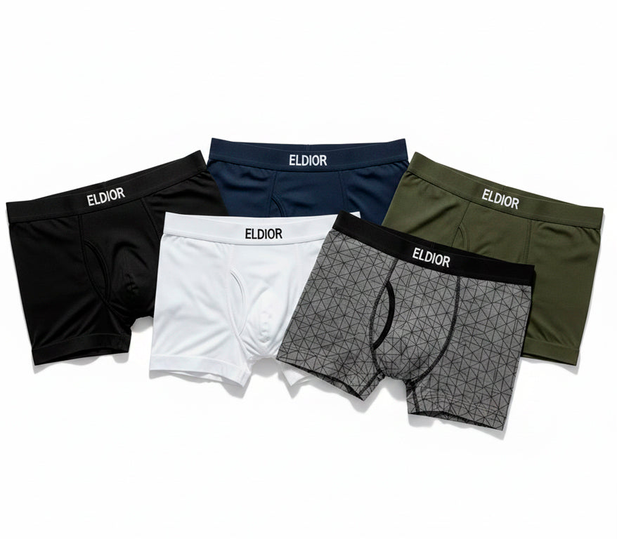 5 Cuecas Boxer em Microfibra Seamless (Cores Sortidas)