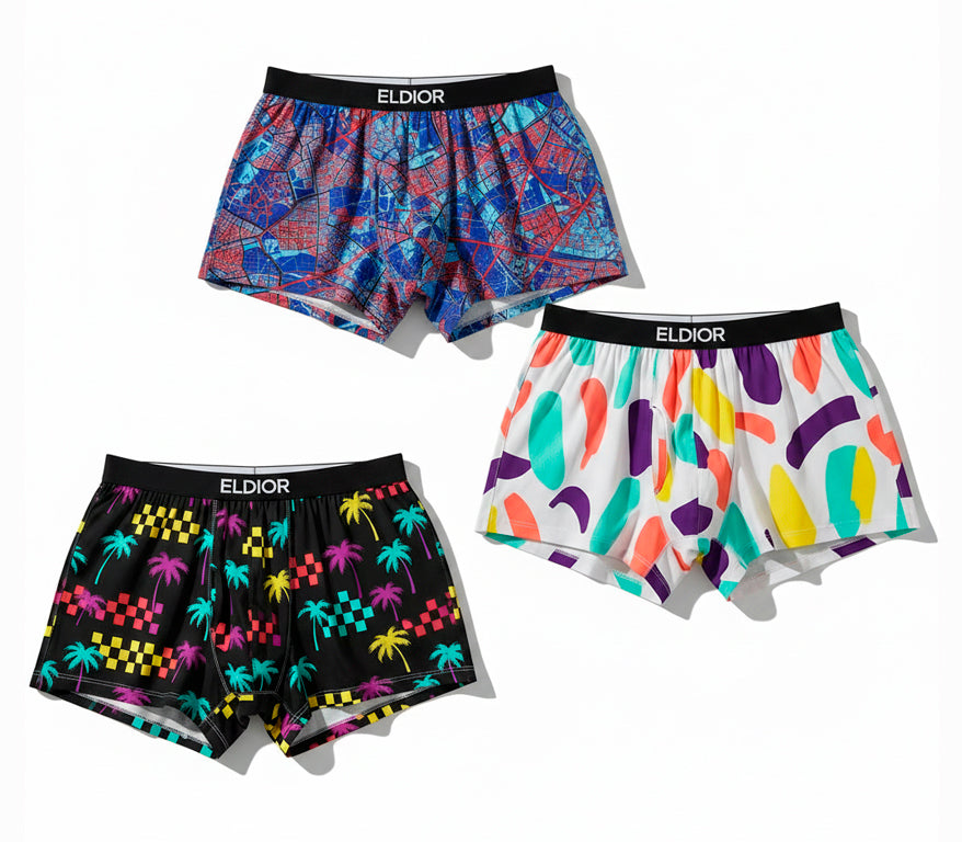 3 Shorts Samba-Canção Estampados (Modelos Sortidos)